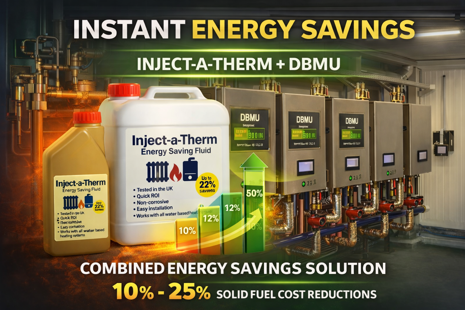 Inject-a-Therm and Domestic Burner Optimiser combined energy savings solution